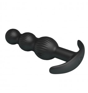 Pretty Love - Sidney Vibrating Anal Bead Massager (Chargeable - Black)